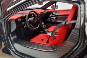 McLaren P1 Matēts Melns AUTOart 1:18 76027 Metāls — attēls 8 no 9