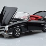 Mercedes 190 SL W121 Kabriolets Melns Minichamps 1:18 100037030 - image 2 of 8