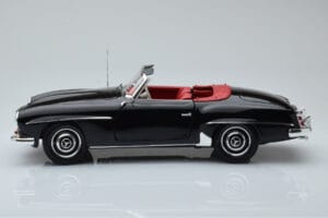 Mercedes 190 SL W121 Kabriolets Melns Minichamps 1:18 100037030 Metāls — attēls 4 no 8