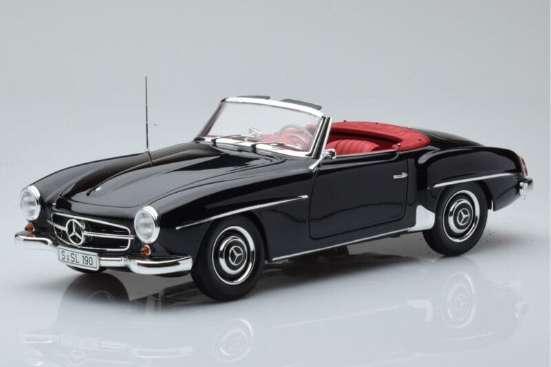 Mercedes 190 SL W121 Kabriolets Melns Minichamps 1:18 100037030