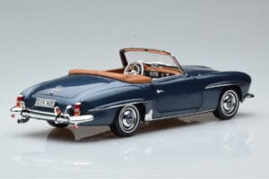 Mercedes 190 SL W121 Roadster Zils Norev 1:18 B66040625 Metāls — attēls 3 no 8