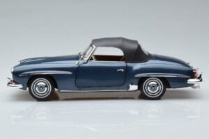 Mercedes 190 SL W121 Roadster Zils Norev 1:18 B66040625 Metāls — attēls 4 no 8