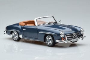 Mercedes 190 SL W121 Roadster Zils Norev 1:18 B66040625 Metāls — attēls 6 no 8