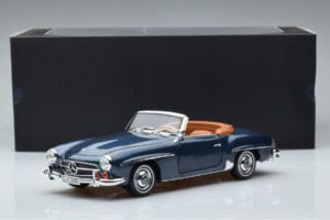 Mercedes 190 SL W121 Roadster Zils Norev 1:18 B66040625 Metāls — attēls 8 no 8