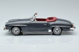 Mercedes 190 SL W121 Roadster Pelēks Norev 1:18 183402 Metāls — attēls 4 no 8