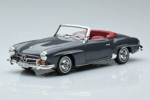 Mercedes 190 SL W121 Roadster Pelēks Norev 1:18 183402 Metāls