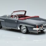Mercedes 190 SL W121 Roadster Pelēks Norev 1:18 183402 Metāls - image 6 of 8