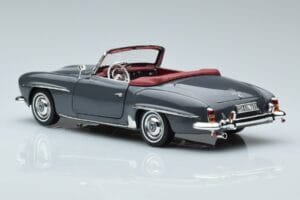 Mercedes 190 SL W121 Roadster Pelēks Norev 1:18 183402 Metāls — attēls 6 no 8