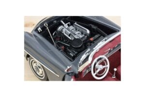 Mercedes 190 SL W121 Roadster Pelēks Norev 1:18 183402 Metāls — attēls 7 no 8