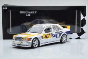 Mercedes 190E 2.5-16 W201 EVO 1 Jet #16 F. Biela Team Ms-Jet Racing DTM 1990 Minichamps 1:18 155903616 Metāls — attēls 6 no 6