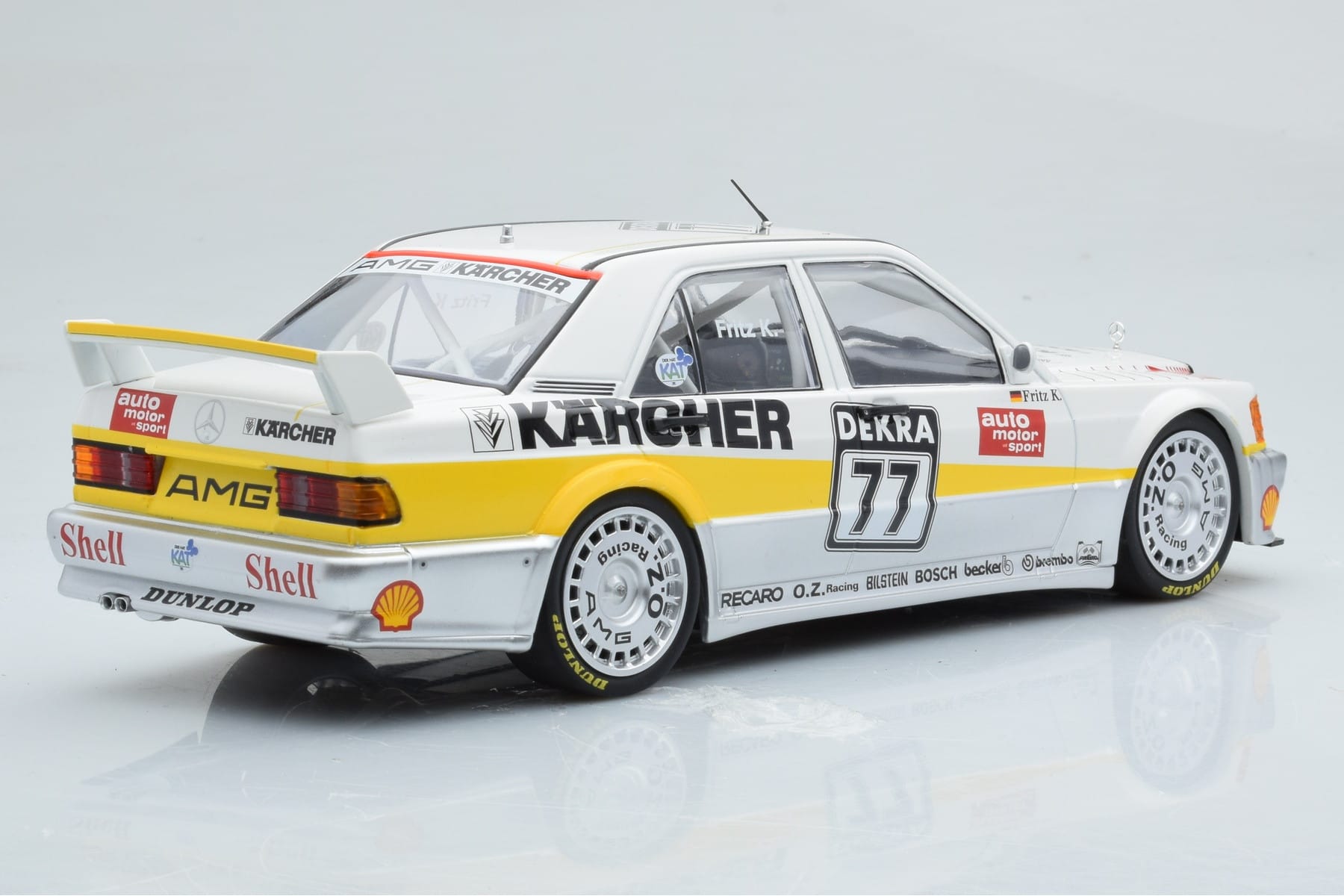 Mercedes 190E 2.5-16 W201 EVO 1 Karcher #77 F. Kreutzpointer Team AMG-Mercedes DTM 1990 Minichamps 1:18 155903677 Metāls — attēls 2 no 6