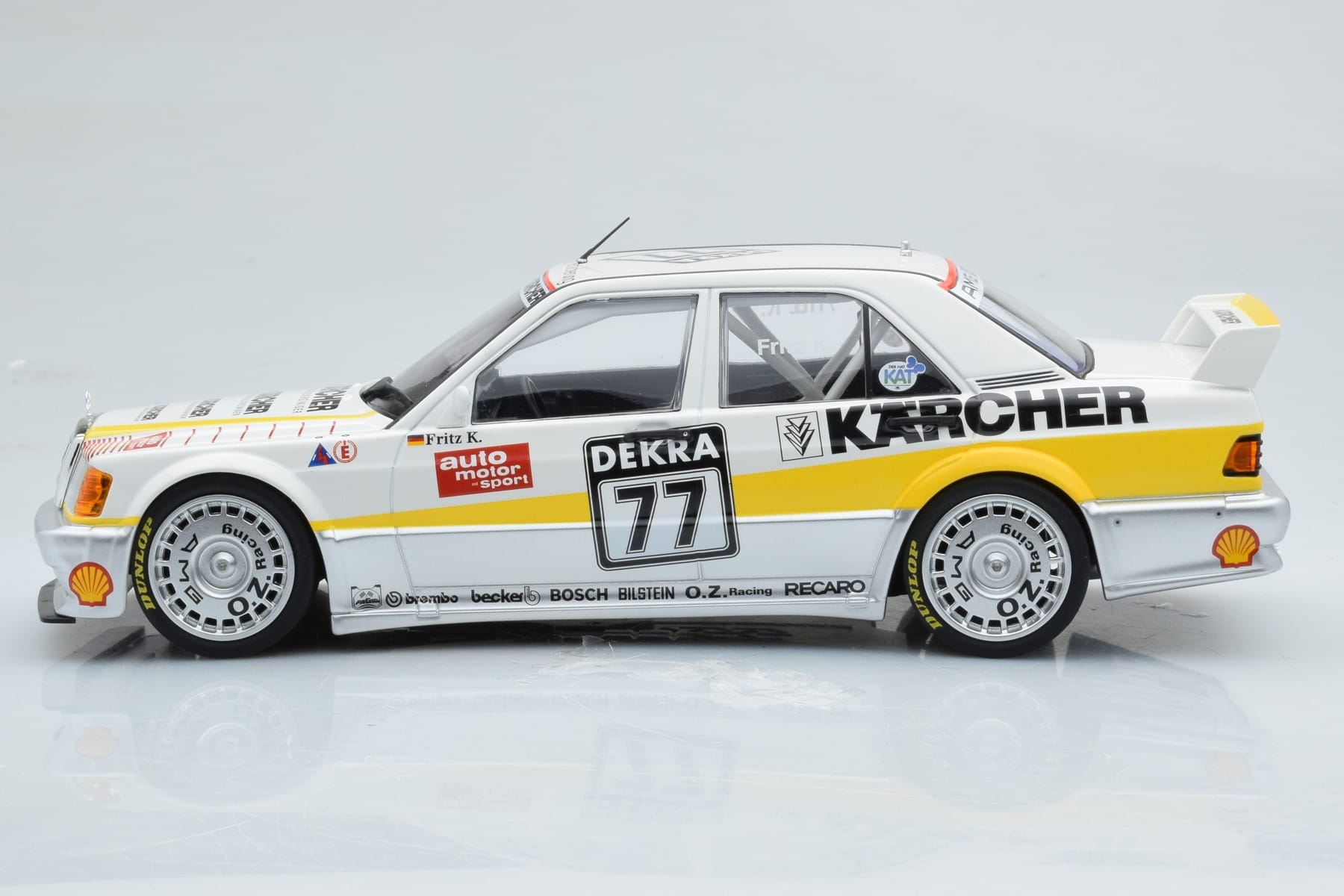 Mercedes 190E 2.5-16 W201 EVO 1 Karcher #77 F. Kreutzpointer Team AMG-Mercedes DTM 1990 Minichamps 1:18 155903677 Metāls — attēls 3 no 6