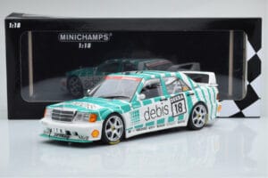 Mercedes 190E 2.5-16 W201 EVO 2 Debis #18 F. Giroix Team Zackspeed DTM 1991 Minichamps 1:18 155913618 Metāls — attēls 6 no 6