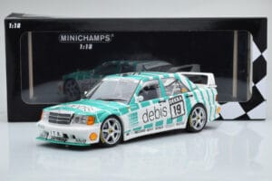 Mercedes 190E 2.5-16 W201 EVO 2 Debis #19 R. Asch Team Zackspeed DTM 1991 Minichamps 1:18 155913619 Metāls — attēls 6 no 6