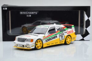 Mercedes 190E 2.5-16 W201 EVO 2 Karcher #11 J. Laffite Team Maas-Schons DTM 1992 Minichamps 1:18 155923611 Metāls — attēls 6 no 6