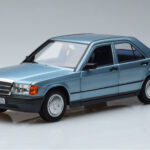 Mercedes 190E W201 Gaiši Zils Norev 1:18