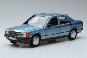 Mercedes 190E W201 Gaiši Zils Norev 1:18