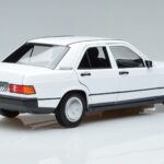 Mercedes 190 E W201 Balts Norev 1:18 183820 Metāls - image 3 of 7