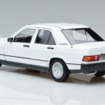 Mercedes 190 E W201 Balts Norev 1:18 183820 Metāls - image 6 of 7