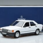 Mercedes 190 E W201 Balts Norev 1:18 183820 Metāls - image 7 of 7