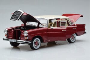 Mercedes 200 W110 Sarkans Norev 1:18 183706 Metāls — attēls 2 no 7