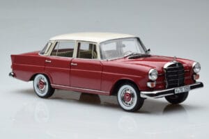 Mercedes 200 W110 Sarkans Norev 1:18 183706 Metāls — attēls 6 no 7