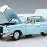 Mercedes 220 S W111 Zils Norev 1:18 183920 Metāls - image 2 of 7