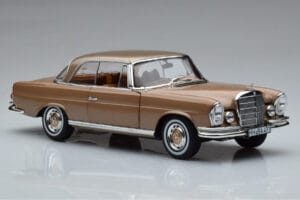 Mercedes 250 SE Coupe W111 Zelta Metaliks Norev 1:18 183759 Metāls — attēls 5 no 7