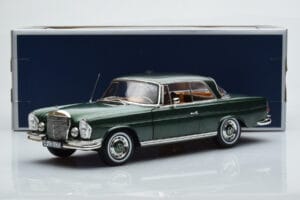 Mercedes 250 SE Coupe W111 Zaļš Metaliks Ierobežots Izdevums Norev 1:18 183764 Metāls — attēls 7 no 7