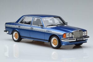 Mercedes 280 E AMG W123 Zils Otto 1:18 OT221 Sveķi — attēls 4 no 6