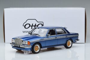 Mercedes 280 E AMG W123 Zils Otto 1:18 OT221 Sveķi — attēls 6 no 6