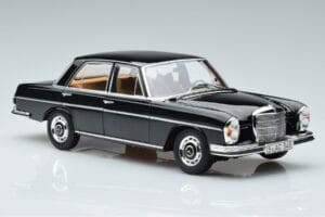 Mercedes 280 SE W108 Melns Norev 1:18 183762 Metāls — attēls 5 no 7