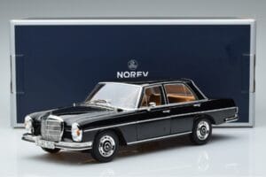 Mercedes 280 SE W108 Melns Norev 1:18 183762 Metāls — attēls 7 no 7