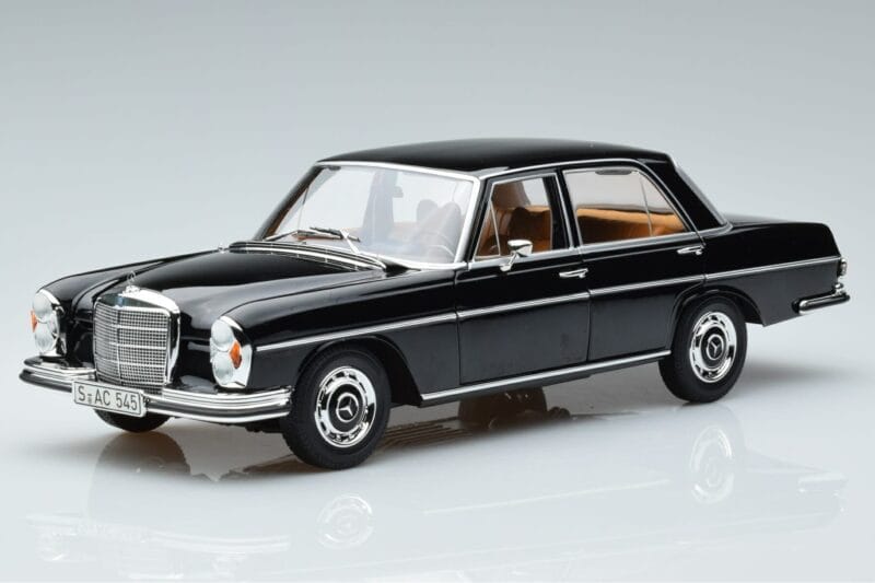 Mercedes 280 SE W108 Melns Norev 1:18 183762 Metāls