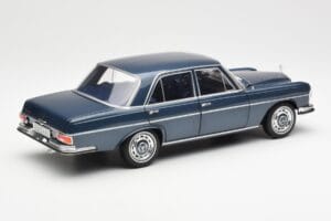 Mercedes 280 SE W108 Tumši Zils Metaliks Norev 1:18 183534 Metāls — attēls 3 no 8