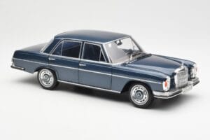 Mercedes 280 SE W108 Tumši Zils Metaliks Norev 1:18 183534 Metāls — attēls 6 no 8