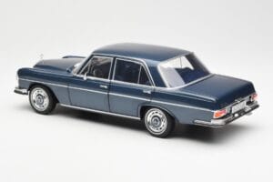 Mercedes 280 SE W108 Tumši Zils Metaliks Norev 1:18 183534 Metāls — attēls 7 no 8