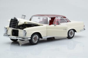 Mercedes 280 SE W108 Balts AUTOart 1:18 76287 Metāls — attēls 2 no 8