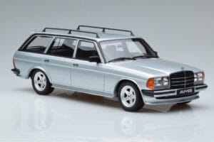 Mercedes 280 TE AMG S123 Sudrabs Otto 1:18 OT246 Sveķi — attēls 4 no 6