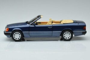 Mercedes 300 CE-24 A124 Kabriolets Nautical Zils Ierobežots Izdevums Norev 1:18 183879 Metāls — attēls 4 no 7