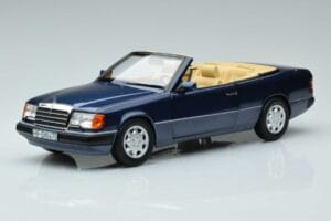 Mercedes 300 CE-24 A124 Kabriolets Nautical Zils Ierobežots Izdevums Norev 1:18 183879 Metāls
