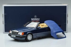 Mercedes 300 CE-24 A124 Kabriolets Nautical Zils Ierobežots Izdevums Norev 1:18 183879 Metāls — attēls 7 no 7