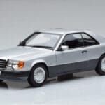 Mercedes 300 CE-24 C124 Coupe Sudrabs Norev 1:18 183880 Metāls