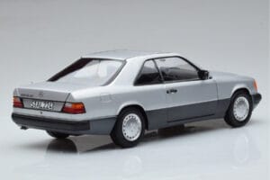Mercedes 300 CE-24 C124 Coupe Sudrabs Norev 1:18 183880 Metāls — attēls 3 no 7