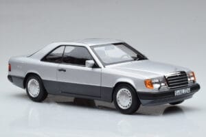 Mercedes 300 CE-24 C124 Coupe Sudrabs Norev 1:18 183880 Metāls — attēls 5 no 7