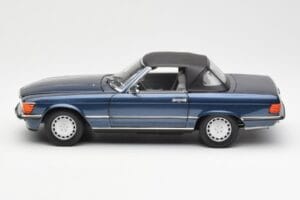 Mercedes 300 SL R107 Jūrnieciskais Zils Norev 1:18 183466 Metāls — attēls 4 no 8