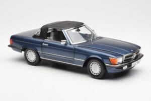 Mercedes 300 SL R107 Jūrnieciskais Zils Norev 1:18 183466 Metāls — attēls 6 no 8