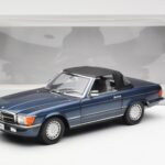 Mercedes 300 SL R107 Jūrnieciskais Zils Norev 1:18 - image 8 of 8