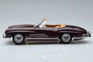 Mercedes 300 SL W198 Roadster Sarkans Norev 1:18 183891 Metāls — attēls 5 no 8