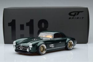 Mercedes 300 SL Speedster Hard Top By S-Klub Zaļš GT Spirit 1:18 GT872 Sveķi — attēls 6 no 6